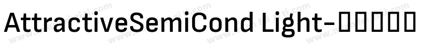 AttractiveSemiCond Light字体转换